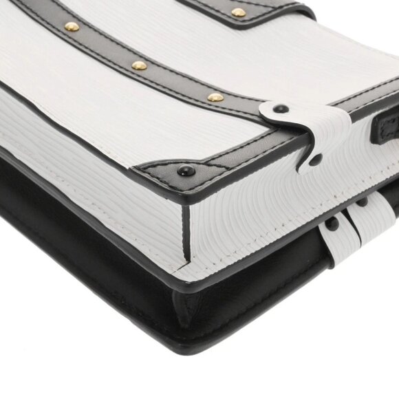 LOUIS VUITTON Epi Trunk clutch White/Blanc/Noir - Picture 10 of 12